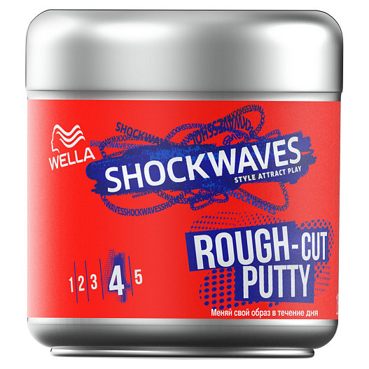 Моделирующая паста для волос Rough-cut Putty, ShockWaves, Wella