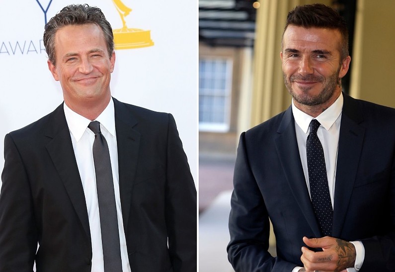 Смешно и очень мило! Дэвид Бекхэм и Мэттью Перри обмениваются шутками в соцсетях