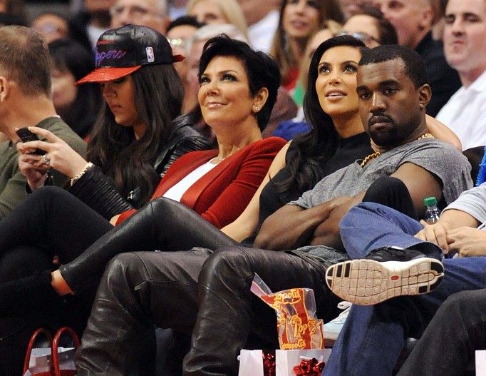 Хлое Кардашьян, Крис Дженнер, Ким Кардашьян, Канье Уэст