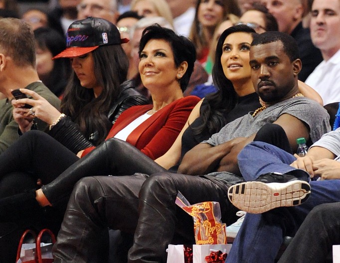 Хлое Кардашьян, Крис Дженнер, Ким Кардашьян, Канье Уэст