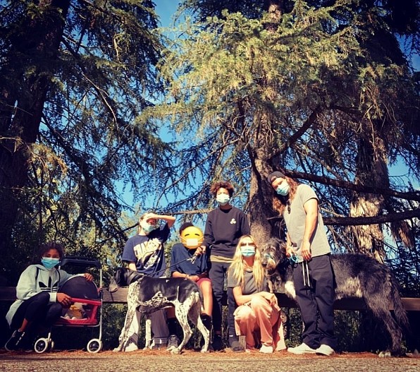 Хайди Клум с детьми и Том Каулитц