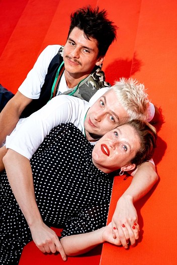 Евгений Козлов, Александр Горчилин и Варвара Шмыкова