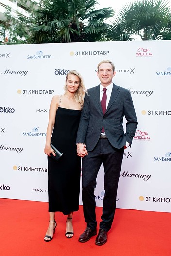 Андрей Бурковский с супругой Ольгой