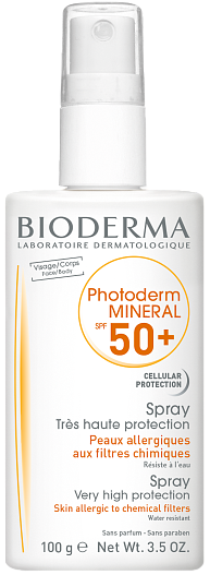 Минеральный солнцезащитный спрей SPF 50+, Photoderm, Bioderma.