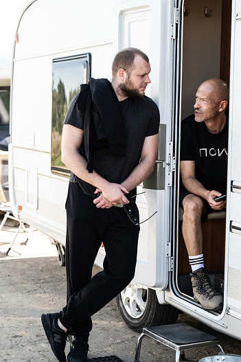 Фёдор Бондарчук с сыном Сергеем