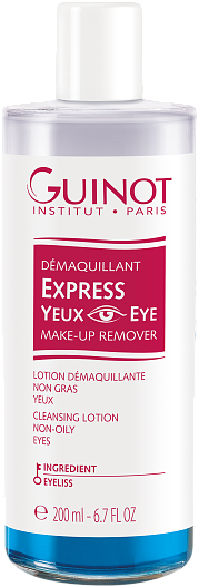 Двухфазное средство экспресс-очищения области глаз Démaquillant Express Yeux, Guinot