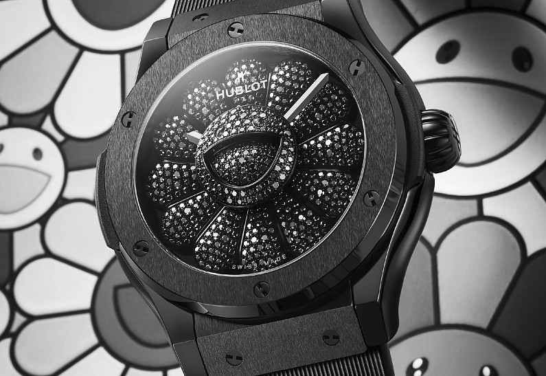 Живой цветок: новые часы Hublot Classic Fusion Takashi Murakami All Black