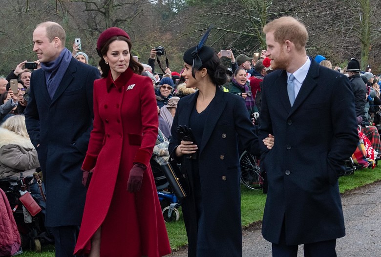 Принц Уильям, Кейт Миддлтон, Меган Маркл и принц Гарри