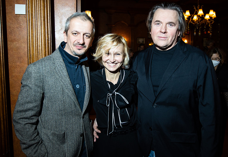 Константин Эрнст, Чулпан Хаматова, Ингеборга Дапкунайте, Константин Богомолов, Юлия Пересильд и другие гости 55-летия Евгения Миронова в Театре Наций