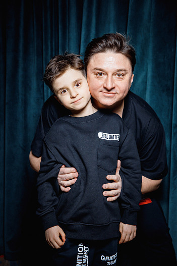 Максим Лагашкин с сыном