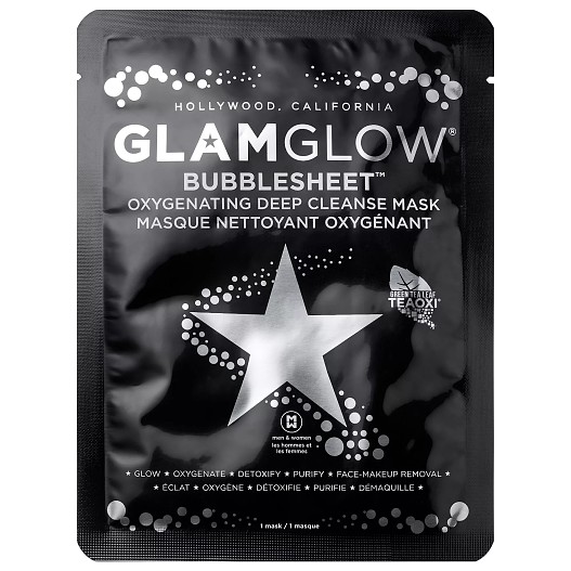Очищающая кислородная маска для лица Bubblesheet, GlamGlow