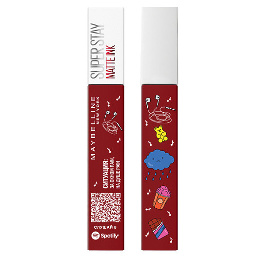 Жидкая матовая помада Matte Ink, Maybelline NY x Spotify