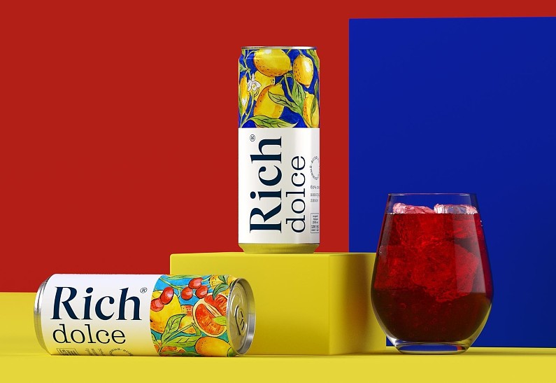 Новый солнечный напиток с соком и пузырьками — Rich Dolce