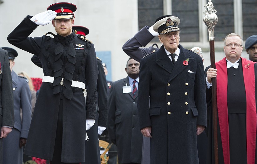 Принц Гарри и принц Филипп