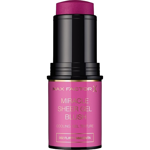 румяна-стик Miracle Sheer Gel Blush, тон 002 Flirty Magenta, Max Factor.