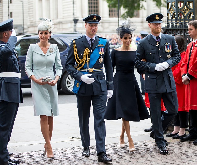 Кейт Миддлтон и принц Уильям, Меган Маркл и принц Гарри