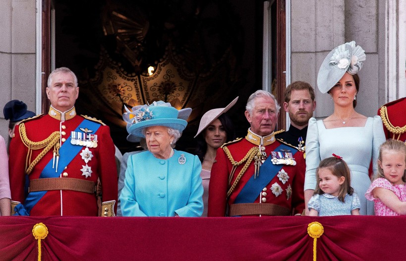 Королевская семья на параде Trooping the Colour