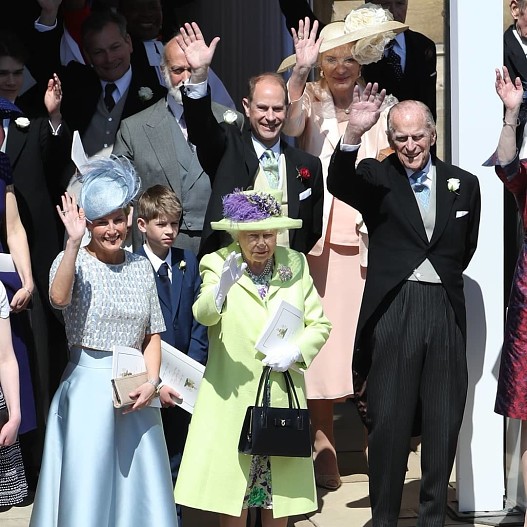 Графиня Софи, королева Елизавета, принц Эдвард и принц Филипп