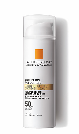 солнцезащитный антивозрастной крем для лица SPF 50, Anthelios, La Roche-Posay.