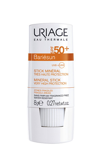 минеральный солнцезащитный стик SPF 50+, Bariesun, Uriage.