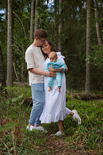 Мария Самарина с семьей