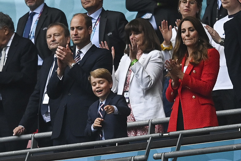 Принц Уильям и Кейт Миддлтон с сыном, принцем Джорджем