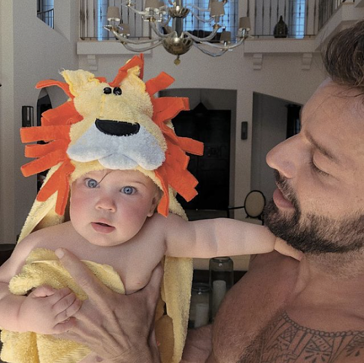 Рики Мартин с дочерью Люсией