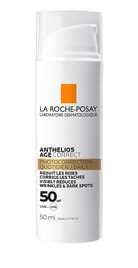Солнцезащитный антивозрастной крем для лица SPF50 Anthelios, La Roche-Posay