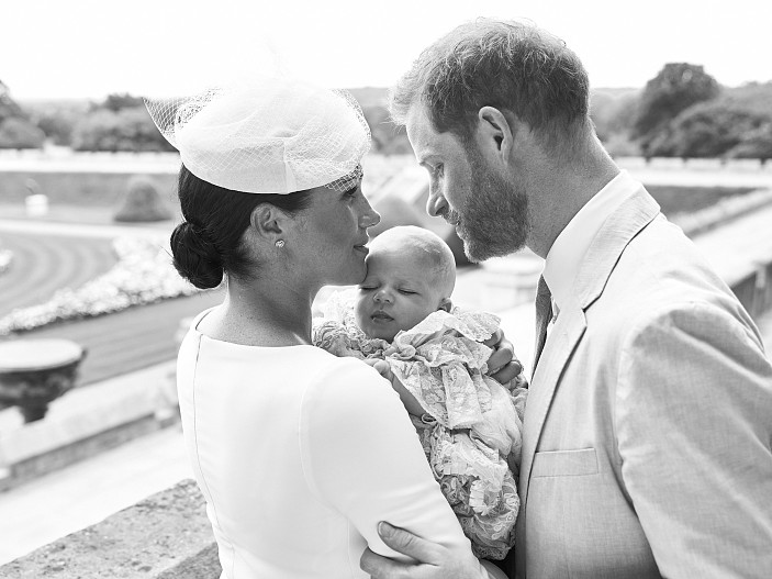 Меган Маркл и принц Гарри с сыном Арчи