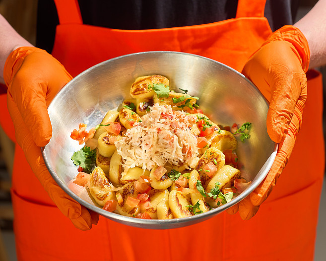 Клецки с вонголе