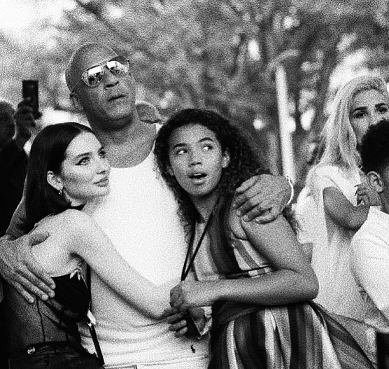 Мидоу Уокер и Вин Дизель с дочерью Ханией