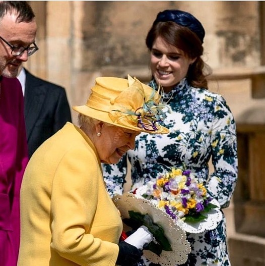 Елизавета&nbsp;II и принцесса Евгения