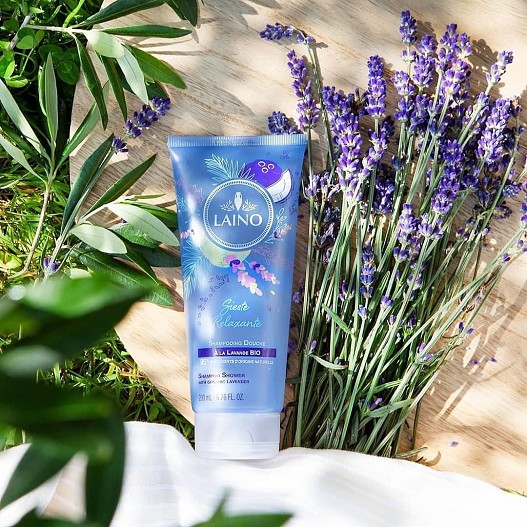 Органический шампунь «3 в 1» для лица, волос и тела «Прованская сиеста с органической лавандой», Laino