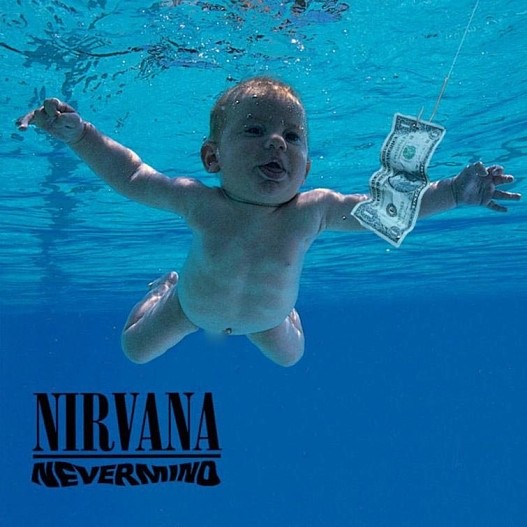 Обложка альбома группы Nirvana, выпущенного в 1991 году