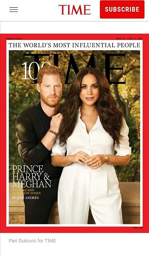 Принц Гарри и Меган Маркл на обложке журнала Time