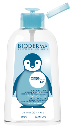 Детский мицелловый раствор H2O, ABCDerm, Bioderma.