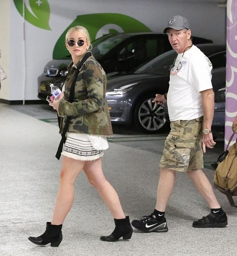 Джейми Линн Спирс с отцом Джеймсом Спирсом