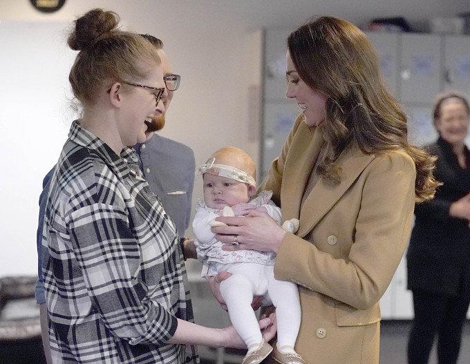 Кейт Миддлтон и супруги Барри с дочерью Анастасией