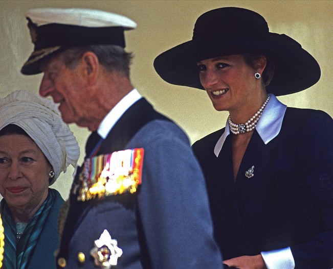 Принц Филипп и принцесса Диана