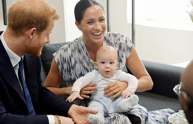 Меган Маркл и принц Гарри с сыном Арчи (2019 год)