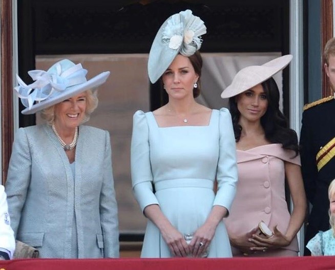 Камилла Паркер-Боулз, Кейт Миддлтон и Меган Маркл