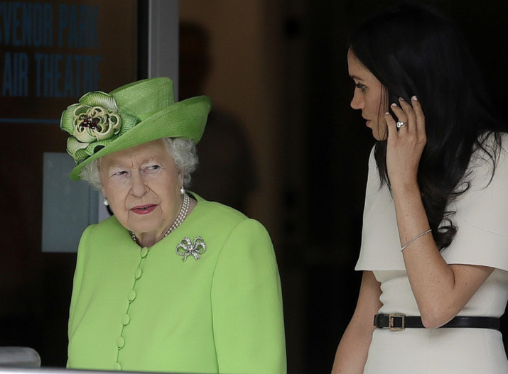 Елизавета II и Меган Маркл