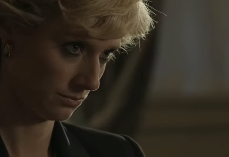 Элизабет Дебики повторила сцену из скандального интервью принцессы Дианы