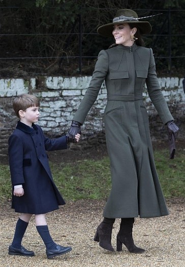 Принц Луи и Кейт Миддлтон