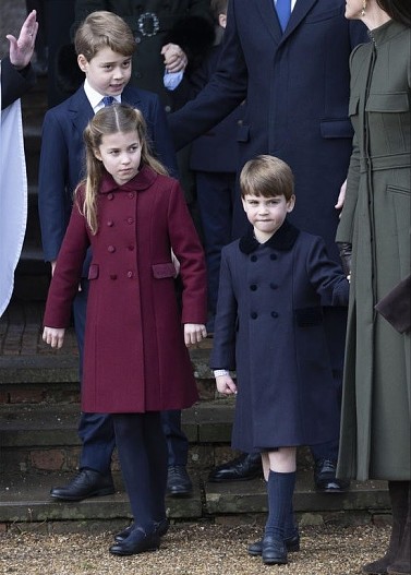 Принц Джордж, принцесса Шарлотта и принц Луи