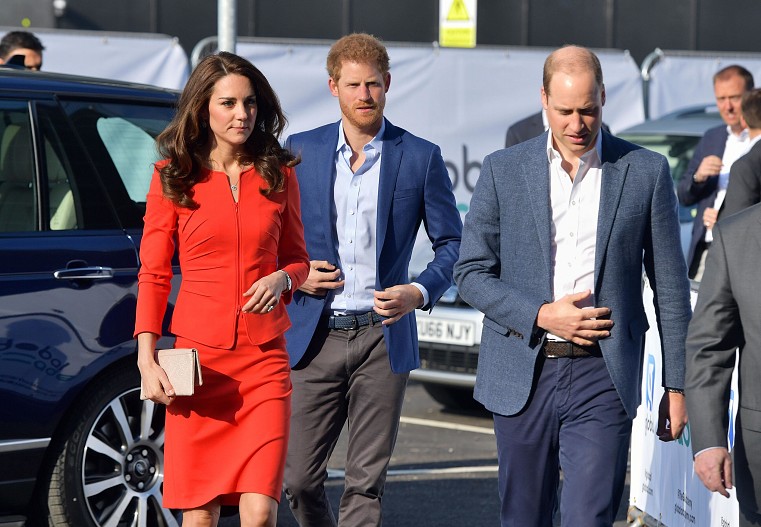 Кейт Миддлтон, принц Гарри и принц Уильям