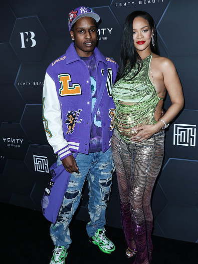 A$AP Rocky и Рианна (кольца Messika)