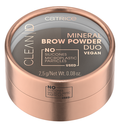 Минеральная пудра для бровей CLEAN ID MINERAL BROW POWDER DUO, Catrice