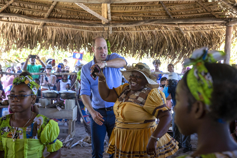 Принц Уильям и Лаура Качо