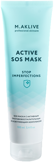 SOS маска с активным противовоспалительным и осветляющим комплексом, M.AKLIVE